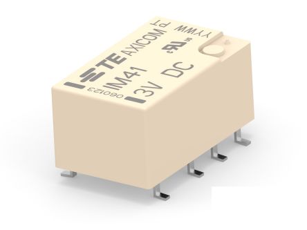 TE Connectivity PCB Mount RF Relay, 3V dc Coil, DPDT [3-1462040-0]; 181-208