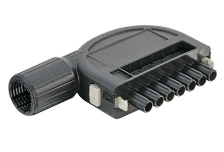 HARTING Han ORV3 Power Heavy Duty Power Connector Hood, 7 Contacts, Side Entry [09930060402]; 181-545