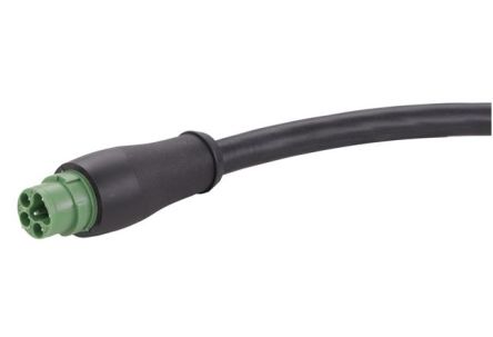 HARTING Straight Male 6 way 6 Pin Circular Plug to Unterminated Cable Assembly, 1m [21342800641010]; 181-612