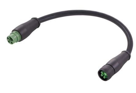 HARTING Straight Male 6 way 6 Pin Circular Plug to Straight Female 6 way 6 Pin Socket Cable Assembly, 1.5m [21342829642015]; 181-630