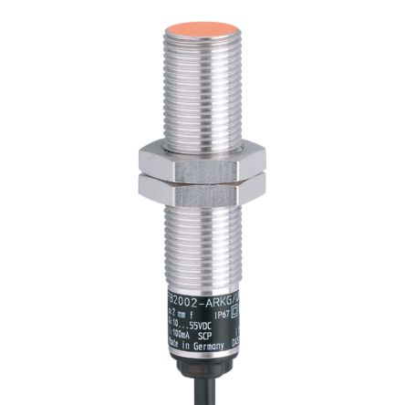 ifm electronic Inductive Threaded Barrel Proximity Sensor, M12, 2 mm Detection, PNP/NPN NO, 10 → 55 V dc [IF9222]; 184-147