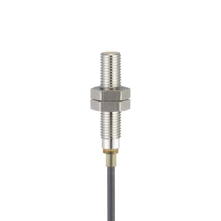 ifm electronic Inductive Threaded Barrel Proximity Sensor, M8, 3 mm Detection, PNP NO, 10 → 30 V dc [IES204]; 184-159