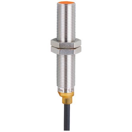 ifm electronic Inductive Threaded Barrel Proximity Sensor, M12, 4 mm Detection, NPN NC, 10 → 30 V dc [IFS281]; 184-162