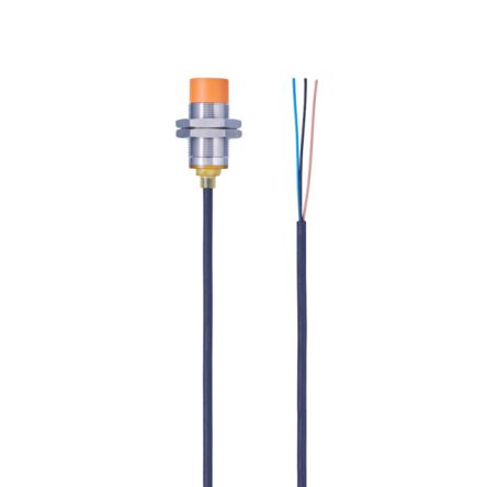 ifm electronic Inductive Threaded Barrel Proximity Sensor, M18, 12 mm Detection, NPN NO, 10 → 30 V dc [IGS251]; 184-200
