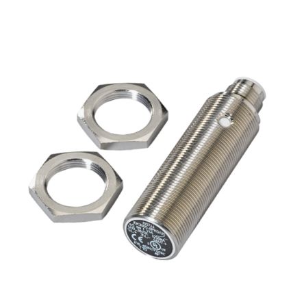 ifm electronic Inductive Threaded Barrel Proximity Sensor, M18, 5 mm Detection, PNP NO, 10 → 36 V dc [IG5744]; 184-355