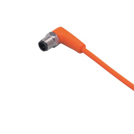 ifm electronic Right Angle Male 1 way M12 to Unterminated Sensor Actuator Cable, 2m [EVT087]; 184-371