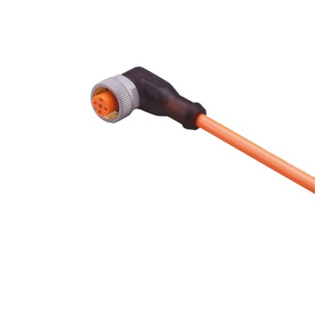 ifm electronic Right Angle Female 1 way M12 to Unterminated Sensor Actuator Cable, 5m [EVW132]; 184-376