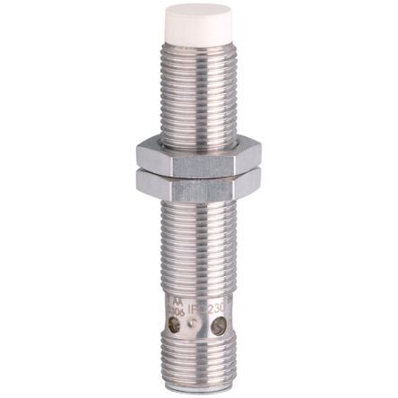 ifm electronic Inductive Threaded Barrel Proximity Sensor, M12, 7 mm Detection, PNP NO, 10 → 30 V dc [IF5905]; 184-430