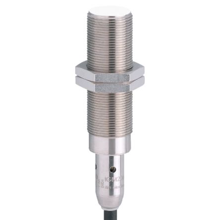 ifm electronic Inductive Threaded Barrel Proximity Sensor, M18, 8 mm Detection, PNP NO, 10 → 60 V dc [IGM206]; 184-468