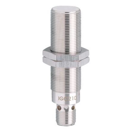 ifm electronic Inductive Threaded Barrel Proximity Sensor, M18, 8 mm Detection, PNP/NPN NO, 10 → 30 V dc [IGC210]; 184-506
