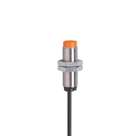 ifm electronic Inductive Threaded Barrel Proximity Sensor, M12, 4 mm Detection, PNP NO, 10 → 36 V dc [IF6034]; 184-545