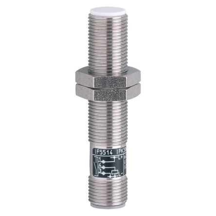 ifm electronic Inductive Threaded Barrel Proximity Sensor, M12, 2 mm Detection, PNP NO, 10 → 36 V dc [IF5514]; 184-623
