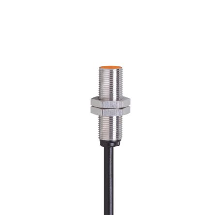 ifm electronic Inductive Threaded Barrel Proximity Sensor, M12, 2 mm Detection, PNP NO, 10 → 30 V dc [IF5955]; 184-645
