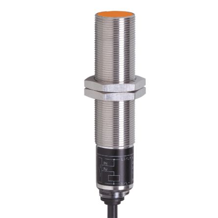 ifm electronic Inductive Threaded Barrel Proximity Sensor, M18, 5 mm Detection, 2-Wire NO, 75 → 250 V [IG0400]; 184-667