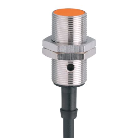 ifm electronic Inductive Threaded Barrel Proximity Sensor, M18, 5 mm Detection, PNP NC, 18 → 36 V dc [IG5246]; 184-671
