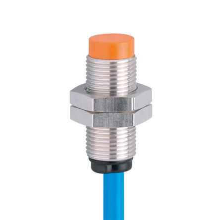 ifm electronic Inductive Threaded Barrel Proximity Sensor, M12, 4 mm Detection, NAMUR NC, 7.5 → 30 V dc [NF5004]; 184-686