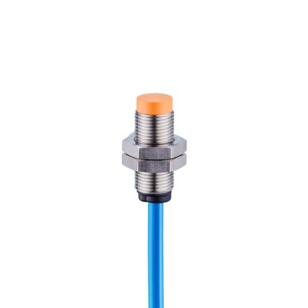 ifm electronic Inductive Threaded Barrel Proximity Sensor, M12, 4 mm Detection, NAMUR NC, 7.5 → 30 V dc [NF505A]; 184-696