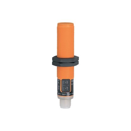 ifm electronic Capacitive Threaded Barrel Proximity Sensor, M18, 4 → 24 mm Detection, 2-Wire NO/NC, 24 → [KG0016]; 184-787