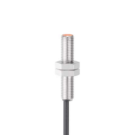 ifm electronic Inductive Threaded Barrel Magnetic Proximity Sensor, M8, 60 mm Detection, NPN NO, 10 → 30 V dc [ME5023]; 184-839