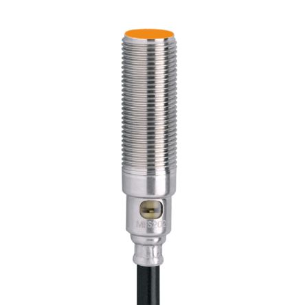 ifm electronic Inductive Threaded Barrel Magnetic Proximity Sensor, M12, 60 mm Detection, NPN NO, 10 → 30 V dc [MFS202]; 184-891
