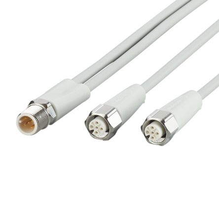 ifm electronic Straight Male 5 way M12 to Straight Female 5 way M12 Communication Cable, 1m [EVF329]; 184-932