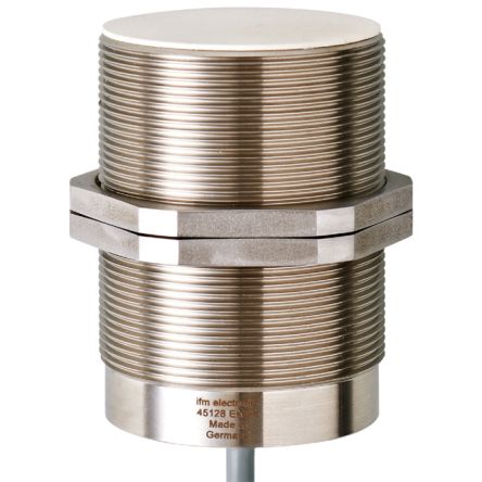 ifm electronic Inductive Threaded Barrel Proximity Sensor, 20 mm Detection, PNP NO, 10 → 35 V dc [I95045]; 184-957