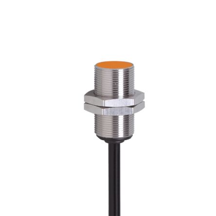 ifm electronic Inductive Threaded Barrel Proximity Sensor, M18, 8 mm Detection, PNP NO, 10 → 36 V dc [IG6018]; 185-004