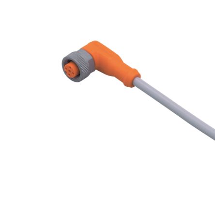 ifm electronic Right Angle Female 1 way M12 to Unterminated Sensor Actuator Cable, 10m [EVW015]; 185-049