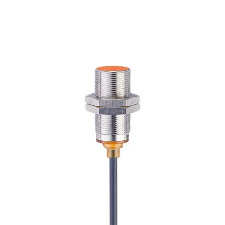 ifm electronic Inductive Threaded Barrel Proximity Sensor, M18, 8 mm Detection, NPN NO, 10 → 30 V dc [IGS250]; 185-082