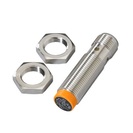 ifm electronic Inductive Threaded Barrel Proximity Sensor, M12, 4 mm Detection, PNP NO, 10 → 30 V dc [IF5928]; 185-086