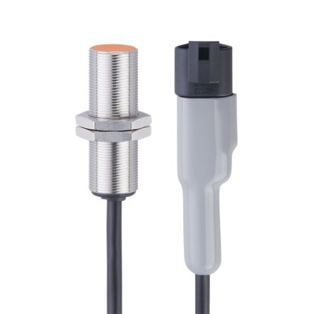 ifm electronic Inductive Threaded Barrel Proximity Sensor, M18, 8 mm Detection, PNP NO, 10 → 36 V dc [IG6118]; 185-089