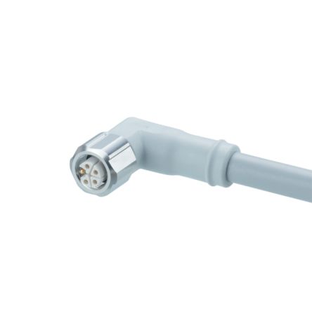 ifm electronic Power 2.5 mm² 5 Core Power Cable, Grey Modified Polyphenylene Ether MPPE, 10m [EVF618]; 185-116