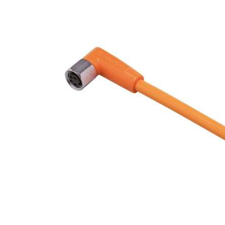 ifm electronic Right Angle Female 1 way M8 to Unterminated Sensor Actuator Cable, 15m [EVT275]; 185-153