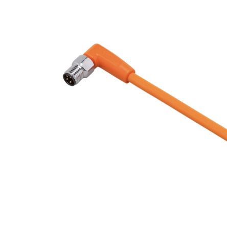 ifm electronic Right Angle Male 1 way M8 to Unterminated Sensor Actuator Cable, 2m [EVT220]; 185-161