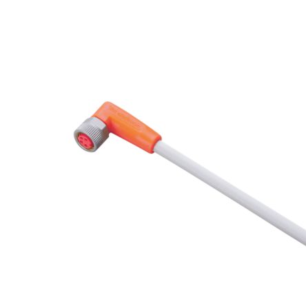 ifm electronic Right Angle Female 1 way M8 to Unterminated Sensor Actuator Cable, 10m [EVW074]; 185-166