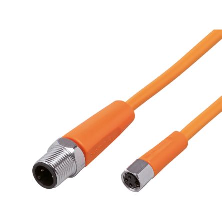 ifm electronic Straight Male 1 way M12 to Straight Female 1 way M8 Sensor Actuator Cable, 1m [EVT238]; 185-173