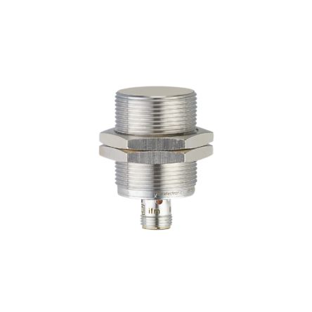 ifm electronic Inductive Threaded Barrel Proximity Sensor, M30, 15 mm Detection, PNP NO, 10 → 30 V dc [IIC200]; 185-184