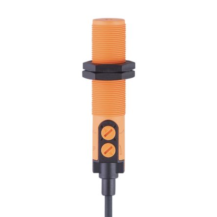 ifm electronic Capacitive Threaded Barrel Proximity Sensor, M18, 0.5 → 30 mm Detection, NPN NO/NC, 10 → [KG6006]; 185-282