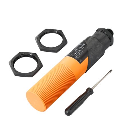 ifm electronic Capacitive Threaded Barrel Proximity Sensor, M30, 15 mm Detection, PNP NO/NC, 10 → 55 V dc [KI5052]; 185-396
