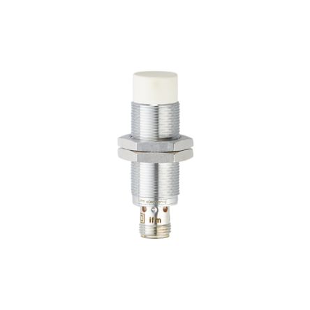ifm electronic Inductive Threaded Barrel Proximity Sensor, M18, 12 mm Detection, PNP NO, 10 → 30 V dc [IGC220]; 185-469