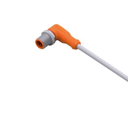 ifm electronic Right Angle Male 1 way M12 to Unterminated Sensor Actuator Cable, 2m [EVW019]; 185-484