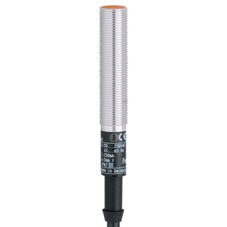 ifm electronic Inductive Threaded Barrel Proximity Sensor, M12, 2 mm Detection, PNP NC, 10 → 36 V dc [IF6043]; 185-587