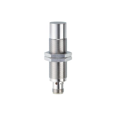 ifm electronic Inductive Threaded Barrel Proximity Sensor, M18, 12 mm Detection, NPN NO, 10 → 30 V dc [IGT250]; 185-593