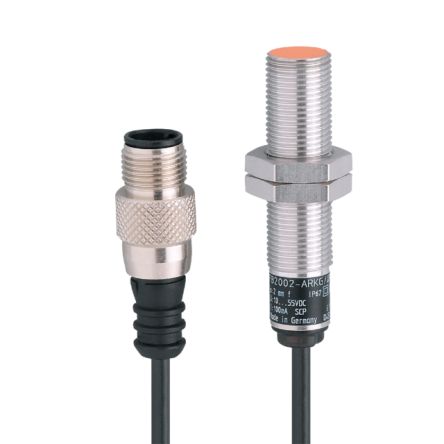 ifm electronic Inductive Threaded Barrel Proximity Sensor, M12, 2 mm Detection, PNP/NPN NO, 10 → 55 V dc [IF9920]; 185-685