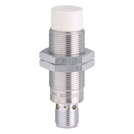 ifm electronic Inductive Threaded Barrel Proximity Sensor, M18, 12 mm Detection NO, 20 → 140 V [IGC002]; 185-694