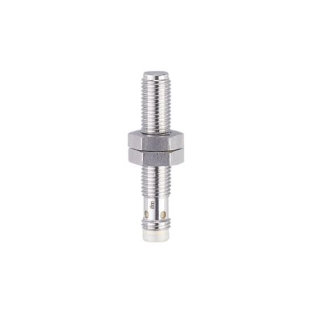 ifm electronic Inductive Threaded Barrel Proximity Sensor, M8, 3 mm Detection, PNP NO, 10 → 30 V dc [IET200]; 185-695