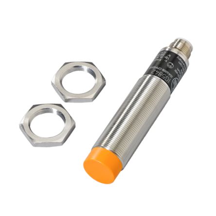 ifm electronic Inductive Threaded Barrel Proximity Sensor, M18, 8 mm Detection, NPN NO, 10 → 36 V dc [IG5560]; 185-730