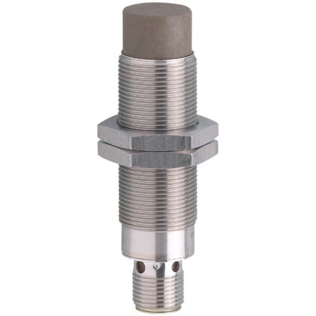 ifm electronic Inductive Threaded Barrel Proximity Sensor, M18, 8 mm Detection, PNP/NPN NO, 10 → 36 V dc [IGT240]; 185-753
