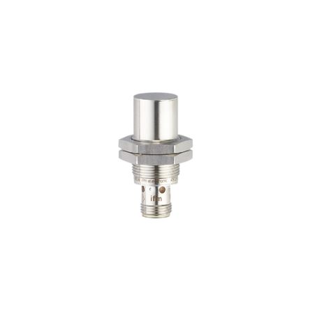 ifm electronic Inductive Threaded Barrel Proximity Sensor, M18, 12 mm Detection, PNP NO, 10 → 30 V dc [IGT262]; 185-756