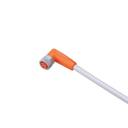 ifm electronic Right Angle Female 1 way M8 to Unterminated Sensor Actuator Cable, 10m [EVW072]; 185-927
